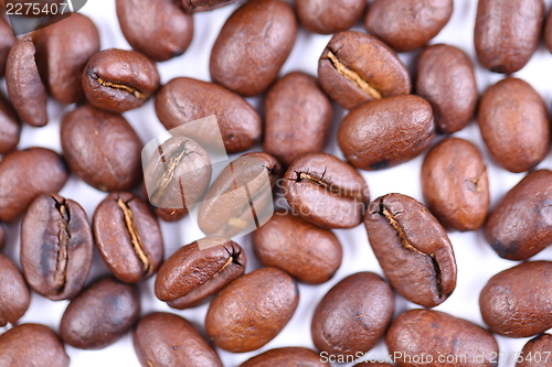 Image of Coffee beans close-up.