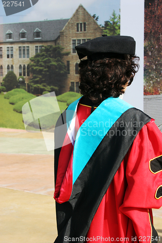 Image of Graduate in gowns