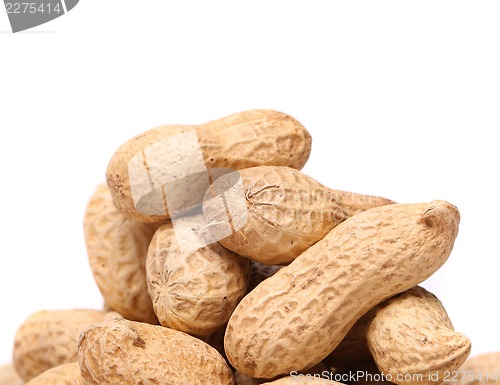 Image of White background and peanuts