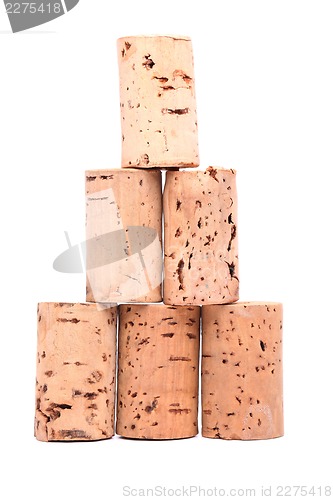 Image of Bottle corks - pyramid