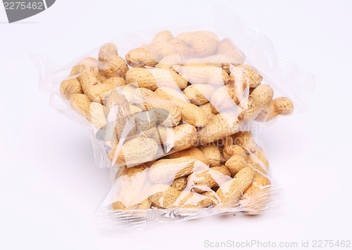 Image of Two plastic bags of peanuts