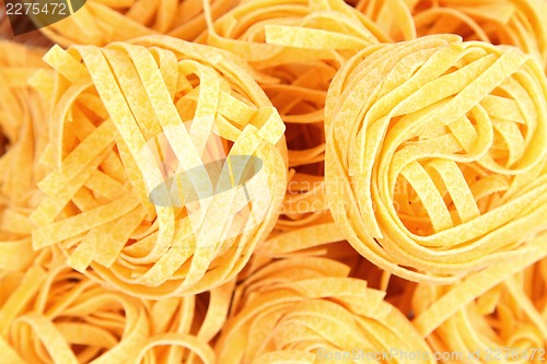 Image of A background of tagliatelle paglia e fieno