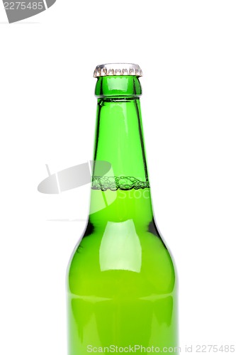 Image of Beer bottle isolated on white
