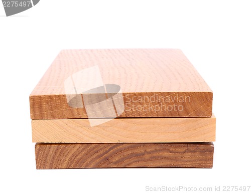 Image of Three wooden plank close-up