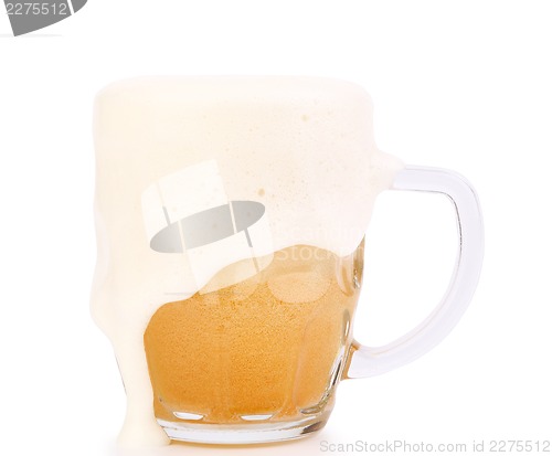 Image of Mug of beer with froth
