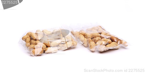 Image of Two plastic bags of peanuts