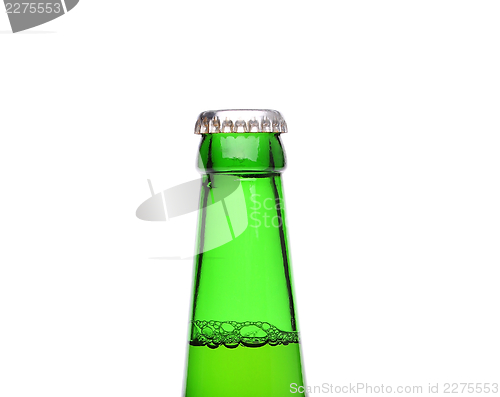 Image of A closed bottleneck on white background.