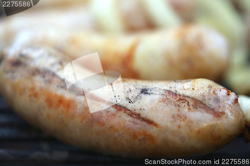 Image of BBQ sausage close-up