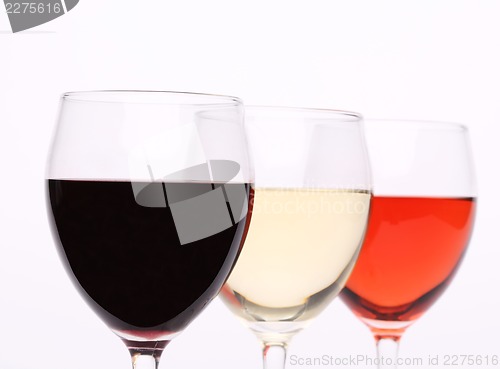 Image of Three glass of wine