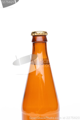 Image of A brown neck bottle.