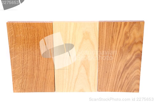 Image of Three wooden plank close-up