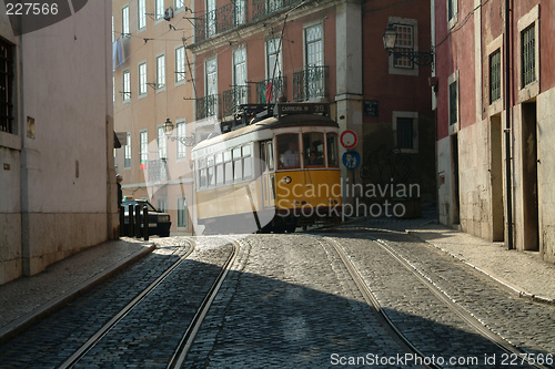 Image of tramway in street
