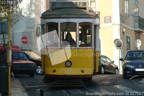 Image of tramway in street