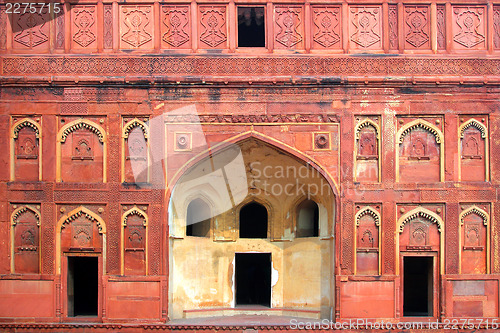 Image of building fragment with door in India