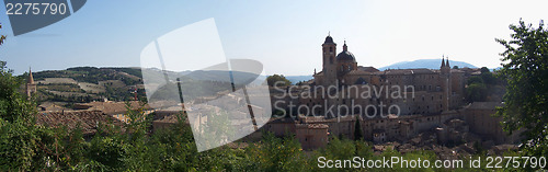 Image of A view of the town of Urbino