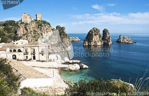 Image of Faraglioni and Tonnara at Scopello, Sicily