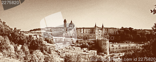 Image of A view of the town of Urbino