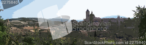 Image of magnificent view of urbino