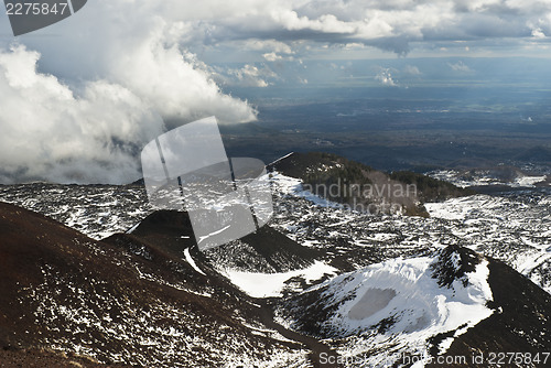 Image of view of Etna volcano