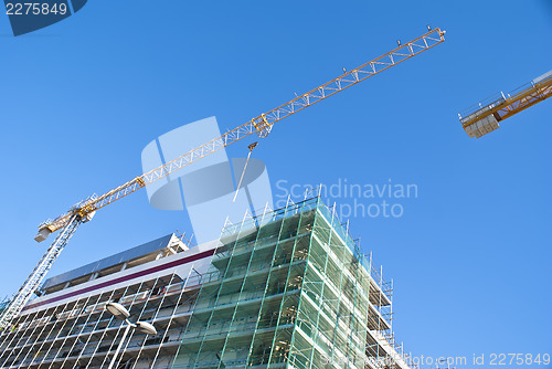 Image of High-rise building construction site