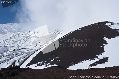 Image of view of Etna volcano.