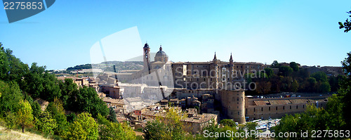 Image of A view of the town of Urbino