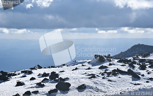 Image of view of Etna volcano.