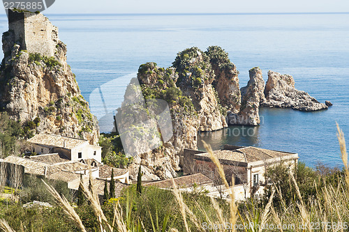 Image of Faraglioni and Tonnara at Scopello, Sicily