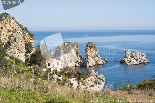 Image of Faraglioni and Tonnara at Scopello, Sicily