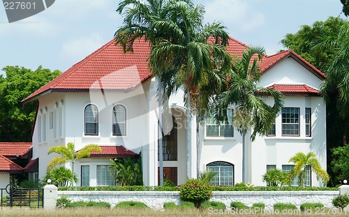 Image of White luxury villa