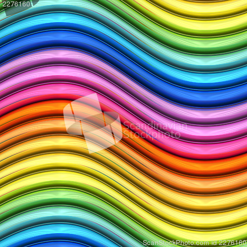 Image of Abstract background of colorful glossy waves