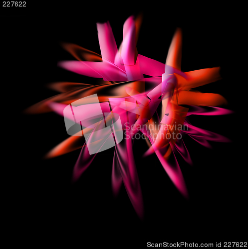 Image of abstract flame red