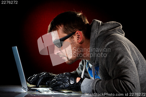 Image of Hacker with laptop