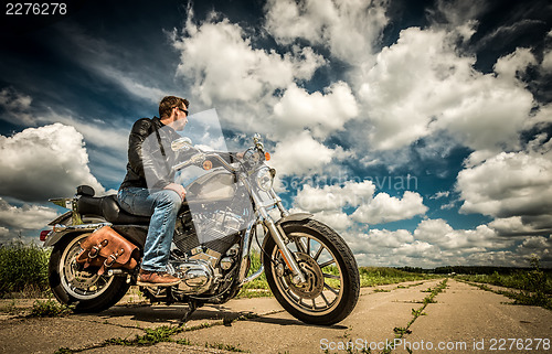 Image of Biker on the road