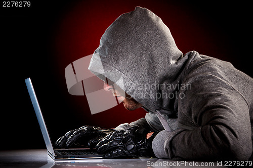 Image of Hacker with laptop