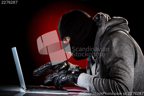 Image of Hacker with laptop