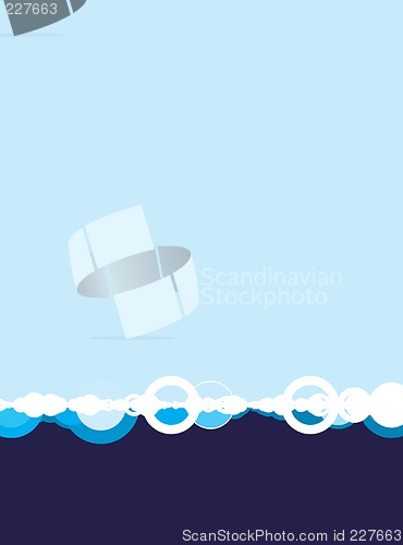 Image of blue base white out