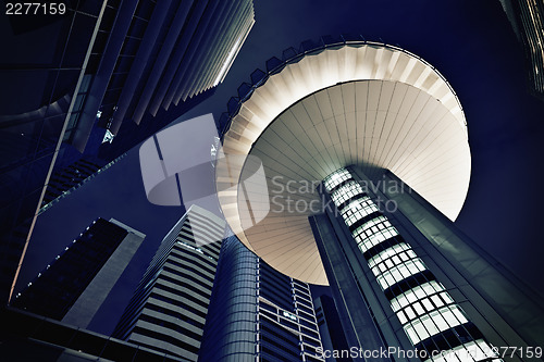 Image of Modern futuristic office buildings exteriors