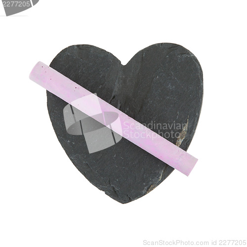 Image of Heart shaped piece of slate