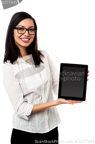 Image of Newly launched tablet device in the market