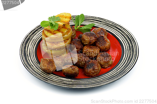 Image of Roasted Meatballs and Potato