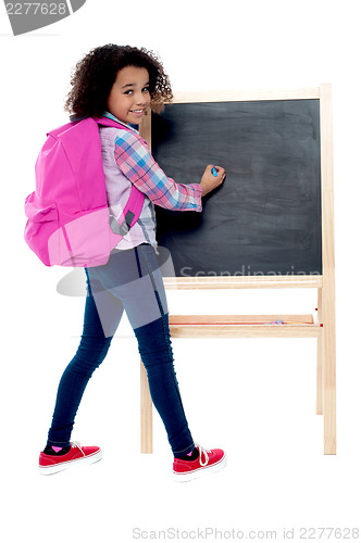Image of Back to school - little schoolgirl