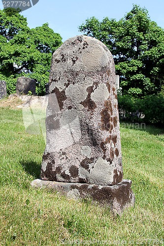 Image of Old Tombstone at Cemetery
