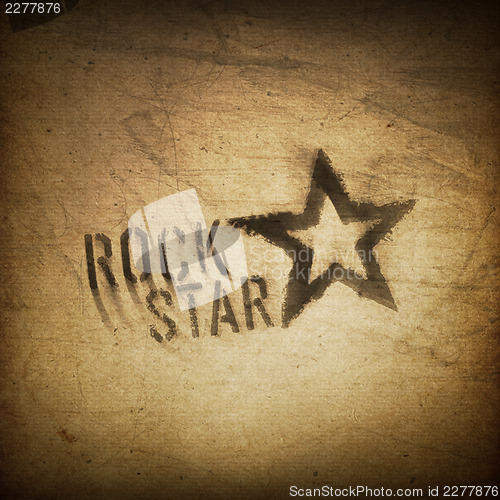 Image of Rock star grunge background