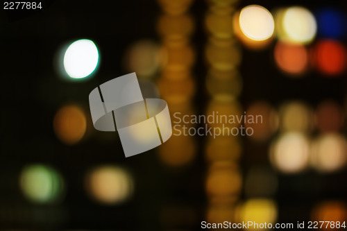 Image of Night city real bokeh