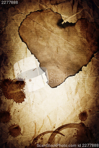 Image of "Dramatic love" vintage abstract background.