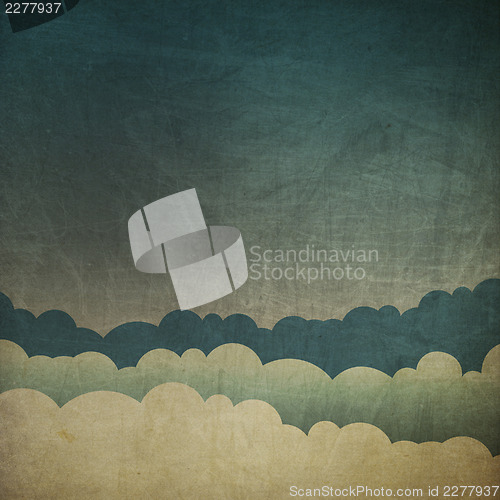 Image of Vintage grunge sky background. 