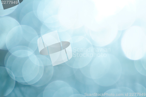 Image of Blue bokeh shot. Abstract background