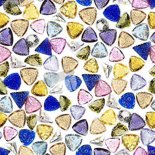 Image of Seamless colorful gemstones background.