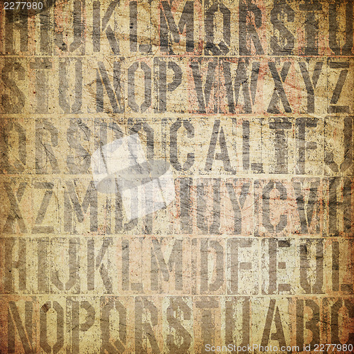 Image of letterpress vintage grunge background